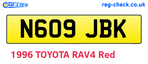 N609JBK are the vehicle registration plates.