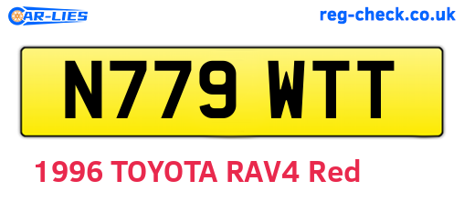 N779WTT are the vehicle registration plates.