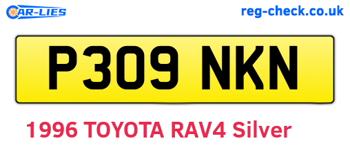 P309NKN are the vehicle registration plates.