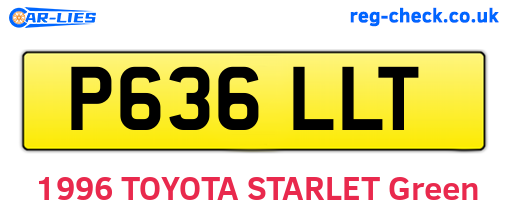 P636LLT are the vehicle registration plates.