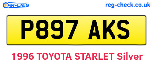 P897AKS are the vehicle registration plates.