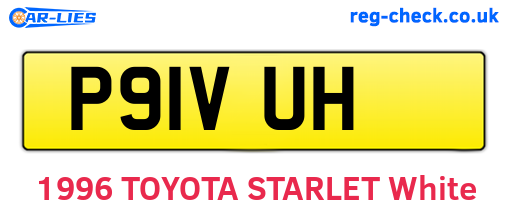 P91VUH are the vehicle registration plates.