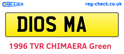 D10SMA are the vehicle registration plates.