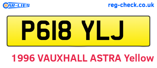 P618YLJ are the vehicle registration plates.