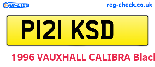 P121KSD are the vehicle registration plates.