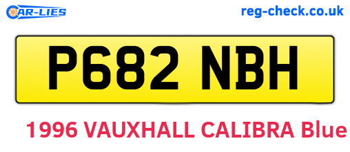 P682NBH are the vehicle registration plates.