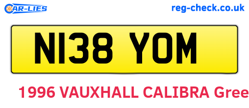 N138YOM are the vehicle registration plates.