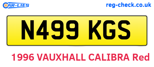 N499KGS are the vehicle registration plates.