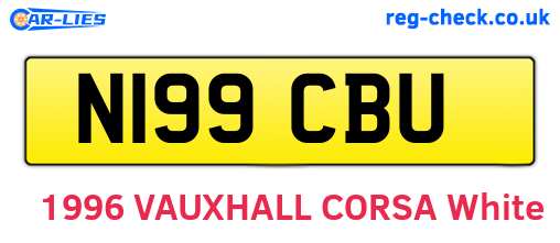N199CBU are the vehicle registration plates.