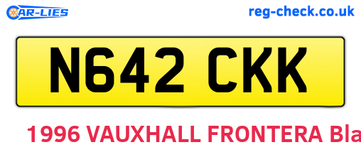 N642CKK are the vehicle registration plates.