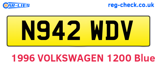 N942WDV are the vehicle registration plates.