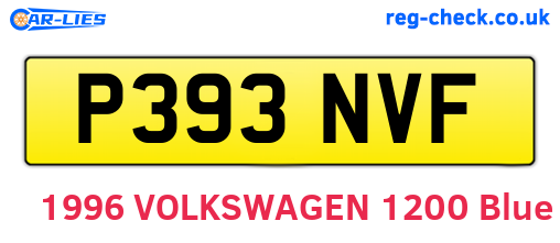 P393NVF are the vehicle registration plates.