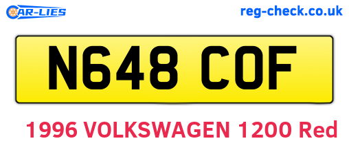 N648COF are the vehicle registration plates.