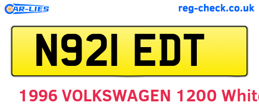 N921EDT are the vehicle registration plates.