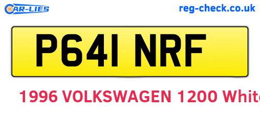 P641NRF are the vehicle registration plates.
