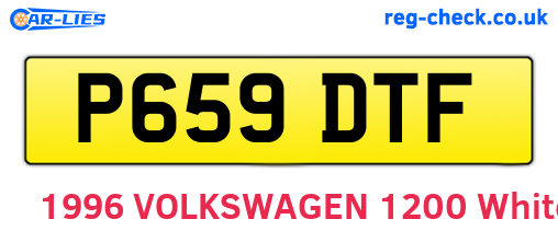 P659DTF are the vehicle registration plates.