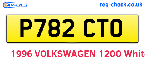 P782CTO are the vehicle registration plates.