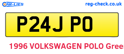 P24JPO are the vehicle registration plates.