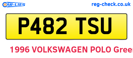 P482TSU are the vehicle registration plates.