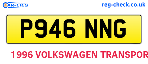 P946NNG are the vehicle registration plates.