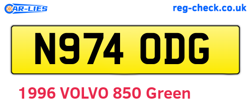 N974ODG are the vehicle registration plates.