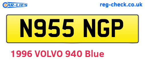 N955NGP are the vehicle registration plates.