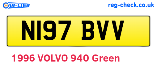 N197BVV are the vehicle registration plates.