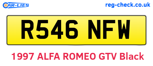 R546NFW are the vehicle registration plates.