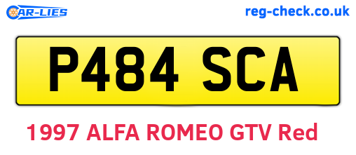 P484SCA are the vehicle registration plates.