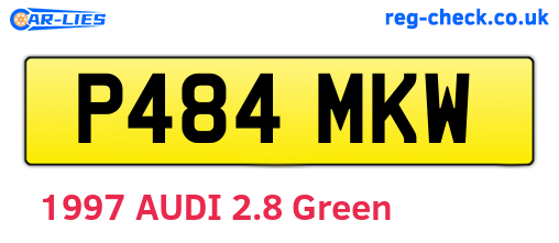 P484MKW are the vehicle registration plates.