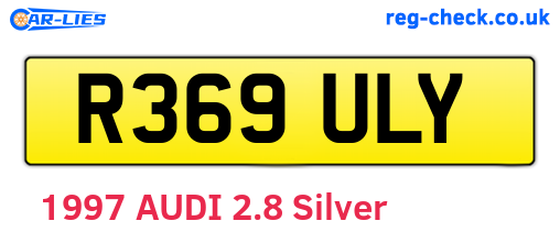 R369ULY are the vehicle registration plates.
