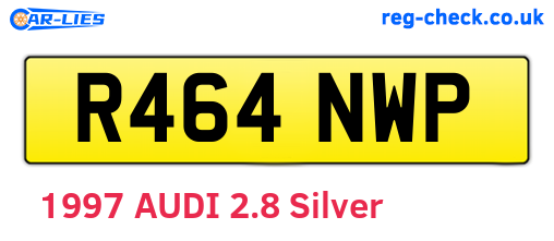 R464NWP are the vehicle registration plates.