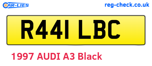 R441LBC are the vehicle registration plates.