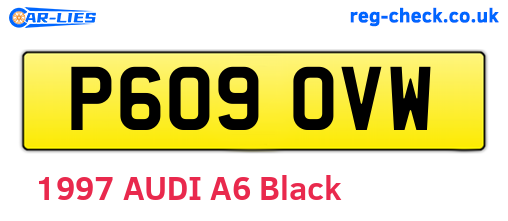 P609OVW are the vehicle registration plates.