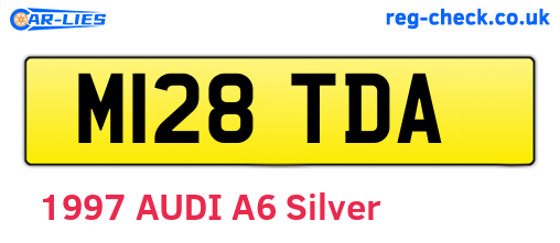 M128TDA are the vehicle registration plates.