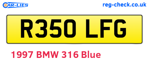 R350LFG are the vehicle registration plates.