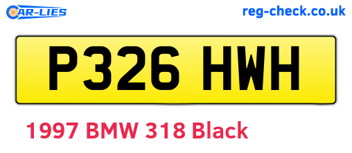P326HWH are the vehicle registration plates.