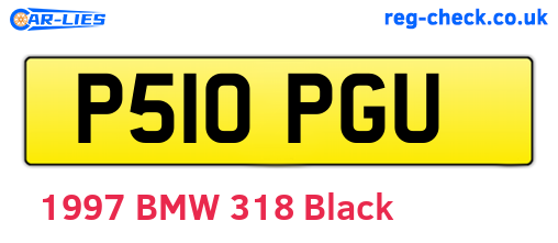 P510PGU are the vehicle registration plates.