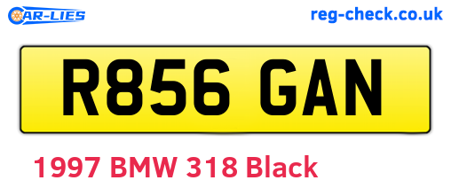 R856GAN are the vehicle registration plates.