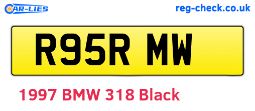 R95RMW are the vehicle registration plates.