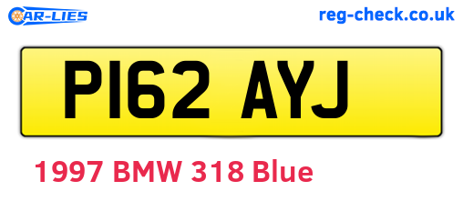 P162AYJ are the vehicle registration plates.