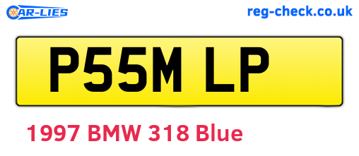 P55MLP are the vehicle registration plates.