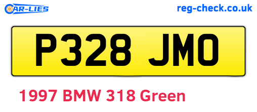 P328JMO are the vehicle registration plates.