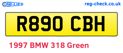 R890CBH are the vehicle registration plates.