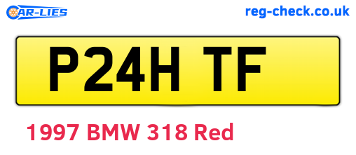 P24HTF are the vehicle registration plates.