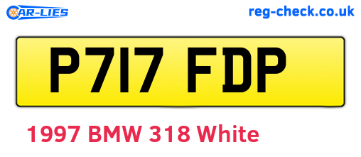 P717FDP are the vehicle registration plates.