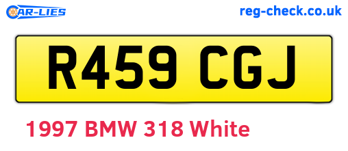 R459CGJ are the vehicle registration plates.