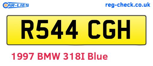 R544CGH are the vehicle registration plates.