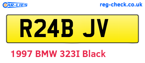 R24BJV are the vehicle registration plates.