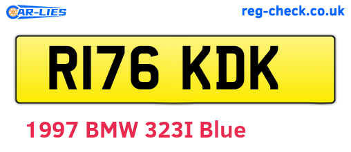 R176KDK are the vehicle registration plates.
